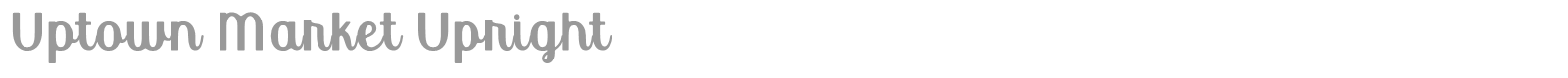 Uptown Market font preview